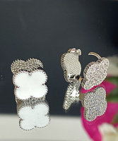Серьги klever crystal/white