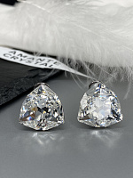 Серьги KR DAFNA 18mm crystal, итальянский замок