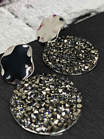 Серьги IREN 23 mm black diamond