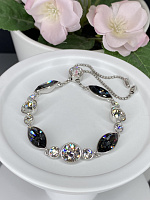 Браслет Matti Navi стразы утяжка silver/crystal