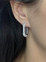 Серьги Lux кольца  