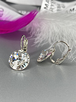 Серьги RIVOLI 12 mm с австрийскими кристаллами crystal