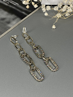 Серьги Lux bl diamondl бронза