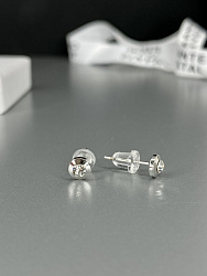 Пусеты mini crystal 3