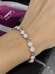 Браслет Matti стразы утяжка rose opal 4