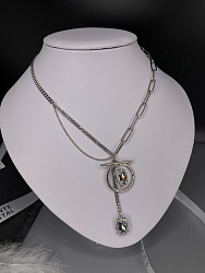 Колье Capri цепь crystal  3