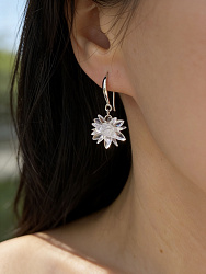 Серьги Ежик (Снежинки) 3