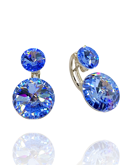 Серьги Roncato 14 высококачественный цвет light sapphire (голубой серьга)