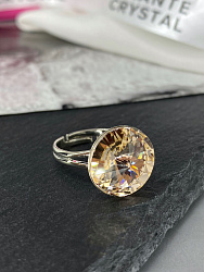 Кольцо ELIS 14mm с австрийскими кристаллами silk 2