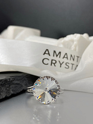 Кольцо ELIS 12mm с австрийскими кристаллами crystal 3