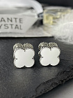 Серьги klever crystal/white