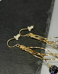 Серьги KR SOFI silver night Au 4