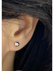 Пусеты mini crystal 1