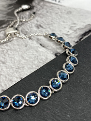 Браслет Matti стразы утяжка denim 3