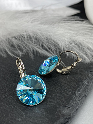 Серьги RIVOLI 12 light turquoise (бирюза) 3