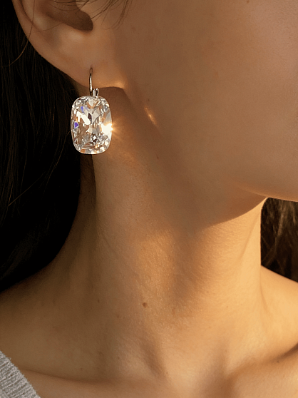 Серьги CAPRI 18mm crystal