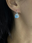 Серьги Rivolo aquamarine 
