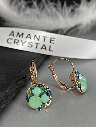 Серьги Rivolo peridot mix Au 1