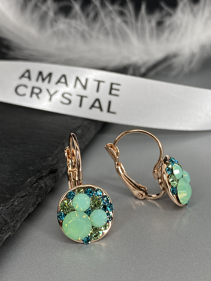 Серьги Rivolo peridot mix Au