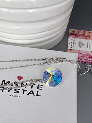 Подвеска ELIS 14mm с австрийскими кристаллами AB 1