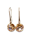 Красивые серьги Elina 14mm vintage rose с дорогим цветом