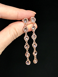 Серьги KR Matti cтразы mini vintage Au 1