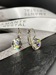 Серьги Assol 9mm с австрийскими кристаллами crystal 3