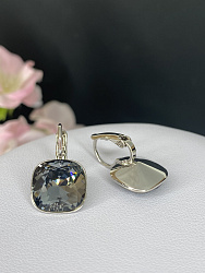 Серьги IVONN izzy 12mm с австрийскими кристаллами silver night 4