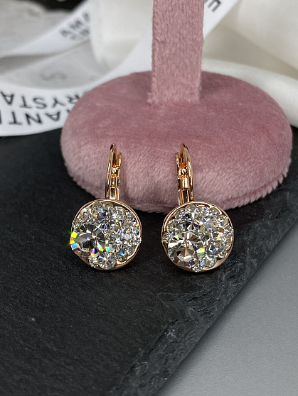 Серьги Rivolo crystal Au