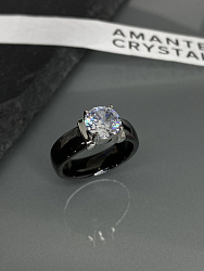 Кольцо керамика Brill черное 16р 2