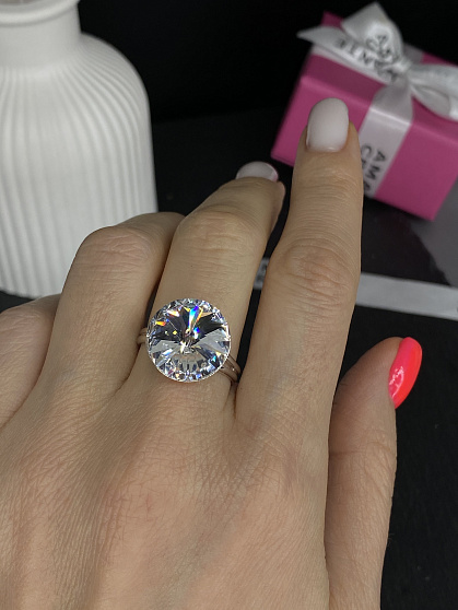 Кольцо ELIS 14мм crystal