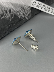 Пусеты 10 mm aquamarine 4