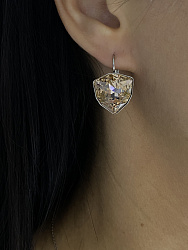 Серьги KR Dafna 18mm vintage rose 1