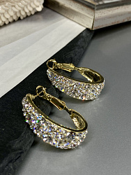Серьги KR Fashion new crystal  Au (англ заст) 2