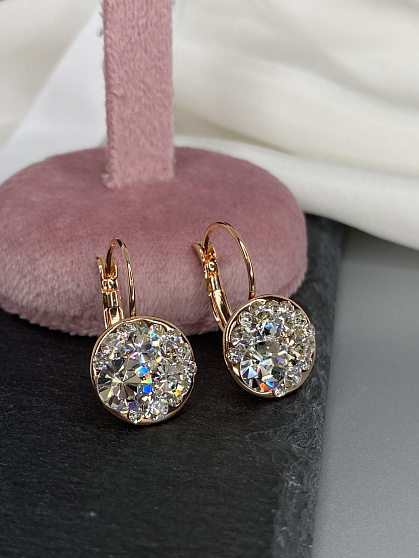 Серьги Rivolo crystal Au