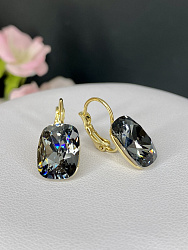 Серьги CAPRI 14mm silver night Au 1