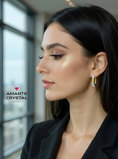 Серьги Lux кольца  Au