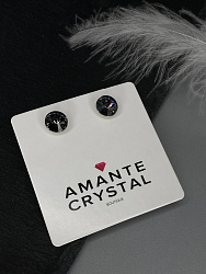 Пусеты 8 mm silver night 4