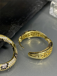 Серьги DAZZ Celebrety 2,5cm reptiles Au 2