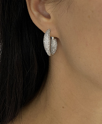 Серьги DAZZ Celebrety 2,5cm crystal 1