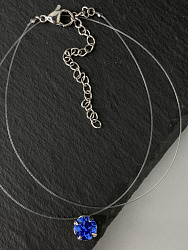 Подвеска Sara на леске sapphire 1