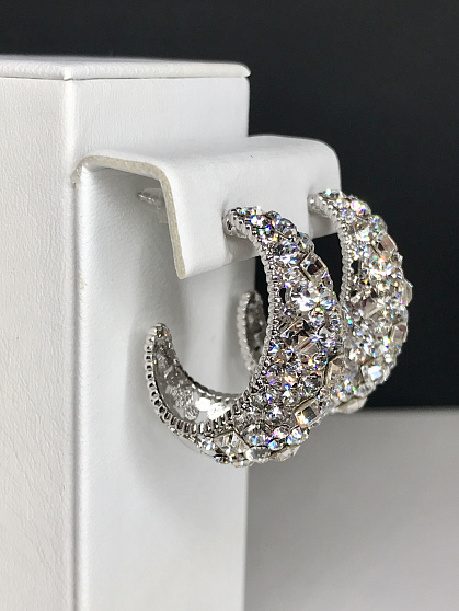 Серьги KR Fashion new crystal