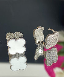 Серьги klever crystal/white 1