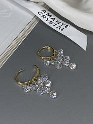 Серьги KR Rossinka гроздь Au 3