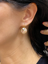 Серьги RIVOLI 14 mm Silk Au 2