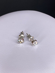 Пусеты Lera 5.5 mm crystal 4