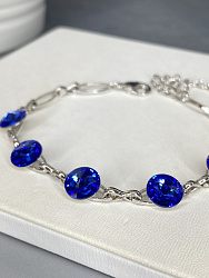 Браслет LION с австрийскими кристаллами sapphire 1