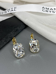 Серьги CAPRI 18mm crystal Au 2
