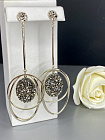 Серьги IREN Saturn bl diamondl Au