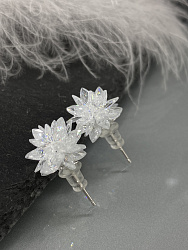 Серьги Ежик (пусеты) 1